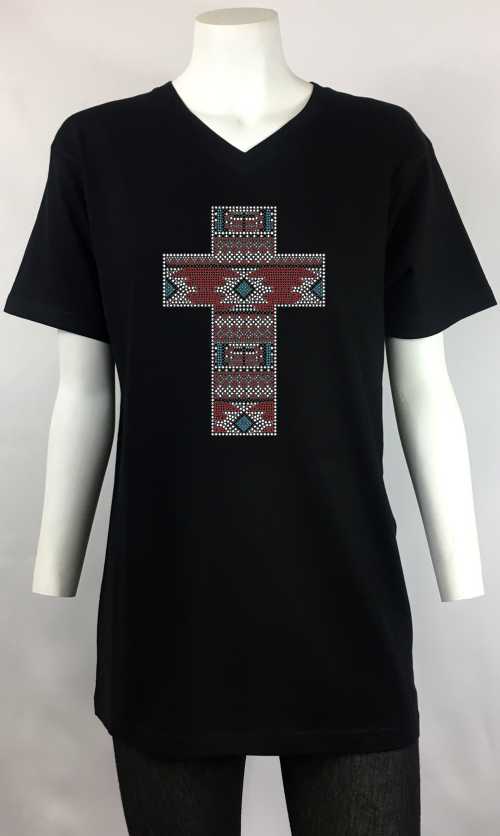straight tribal v-neck men