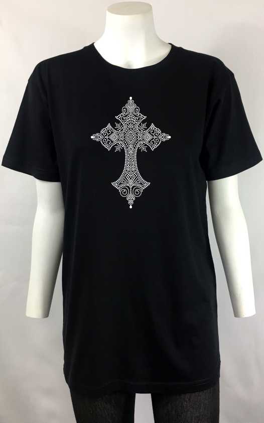 teardrop cross t-shirt men