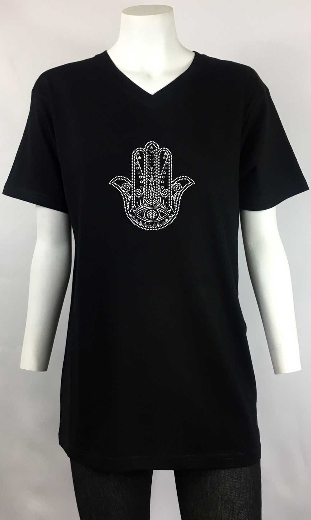 hamsa hand v-neck men
