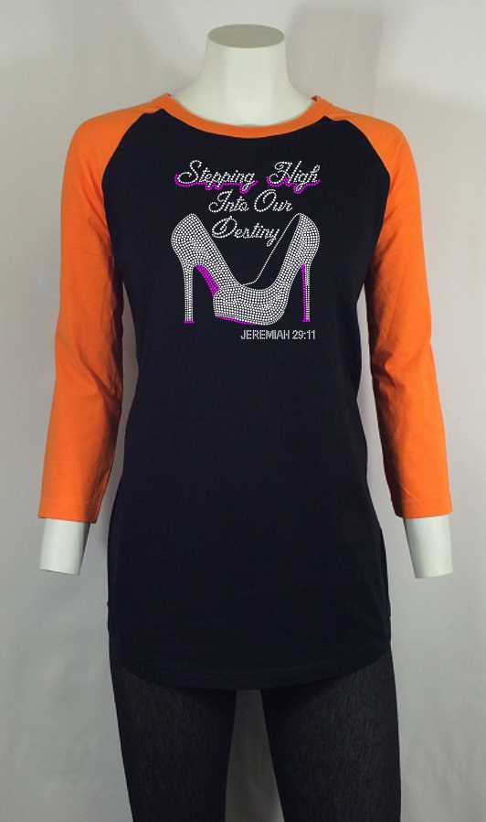 Stepping high into orange