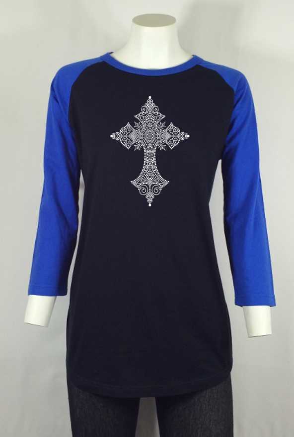 teardrop cross blue