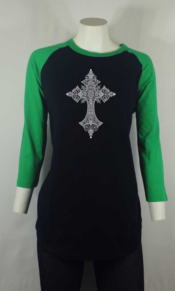 teardrop cross green