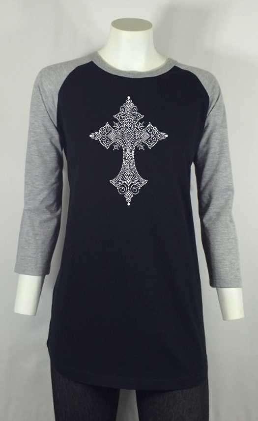 teardrop cross grey