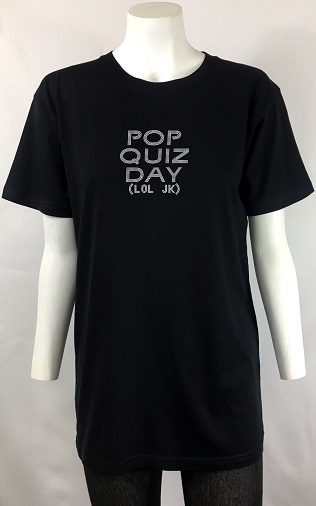 pop quiz day t-shirt men