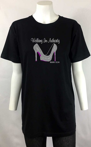 walking in authority t-shirt men